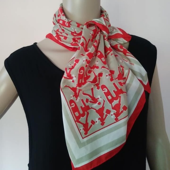 Jeanne Carens Accessories - Vintage Signed Jeanne Carens Scarve